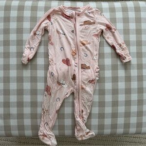 Angel Dear Cowgirl Pink Footie Pajamas